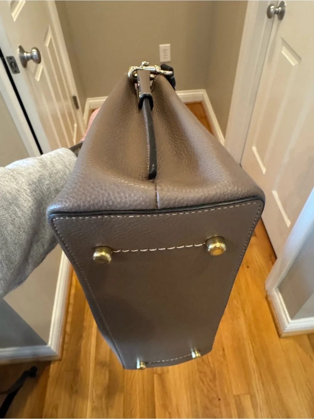 COACH - Willow Shoulder Bag in Colorblock, Dark Stone, EUC 2022 Beautiful